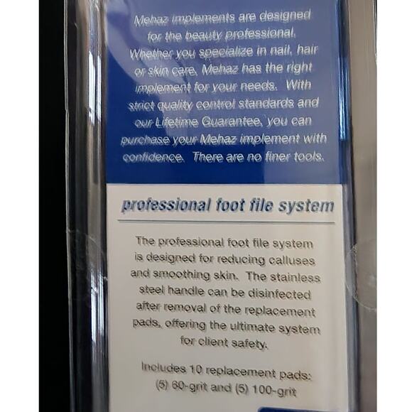 Mehaz Professional Elite Stainless Steel Foot File System Kit  Brand New - Picture 4 of 8